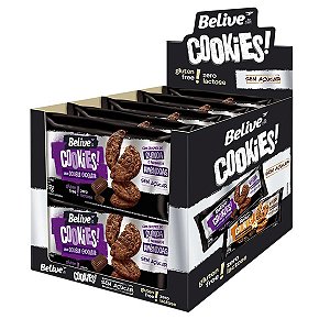 Cookies Double Chocolate Zero Açúcar Belive 10x80g