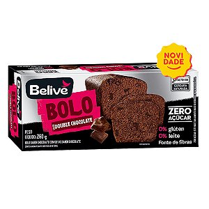 Bolo Double Chocolate Zero Açúcar Belive 260g