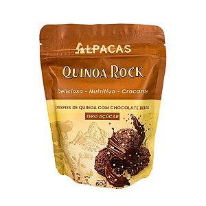 Crispy de Quinoa com Chocolate Belga Zero Alpacas 60g