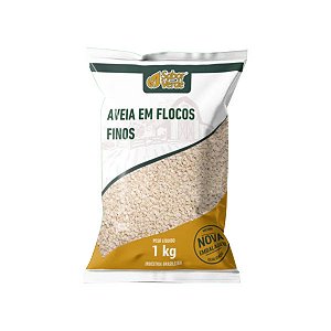 Aveia em Flocos Finos Sabor Verde 1kg