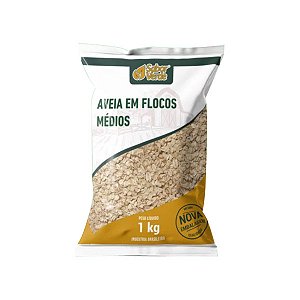 Aveia em Flocos Médios Sabor Verde 1kg