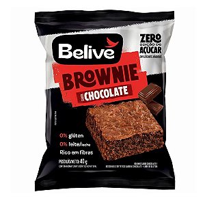 Brownie Chocolate Zero Açúcar Belive 40g