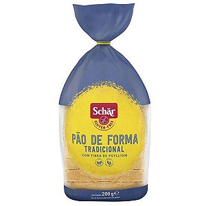 Pão de Forma Tradicional Sem Glúten Schar 200g