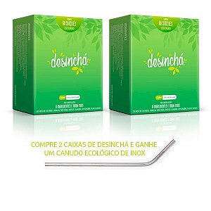 Desinchá Chá Diário  - LEVE 2 caixas GANHE 1 CANUDO INOX