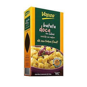 Batata Doce em Cubos Cozida Vapza 500g