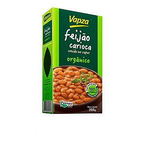 Feijão Carioca Orgânico Cozido Vapza 250g