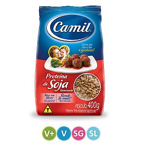 Proteína Texturizada de Soja Escura Camil 400g