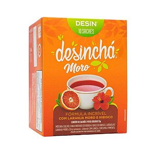 Desinchá Laranja Moro e Hibisco Caixa 10 sachês