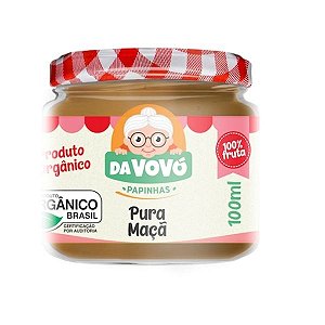 Papinha Orgânica Pura Maçã Da Vovó 110g
