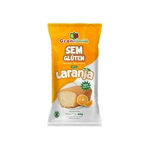 Mini Bolo de Laranja Sem Glúten Zero Açúcar Grani Amici 40g