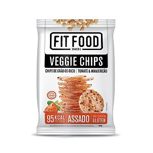 Veggie Chips Grão de Bico Tomate e Manjericão Fit Food 40g