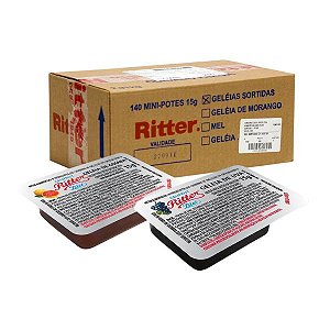 Geleia Diet Goiaba e Uva Sachês Ritter cx 140un/15g