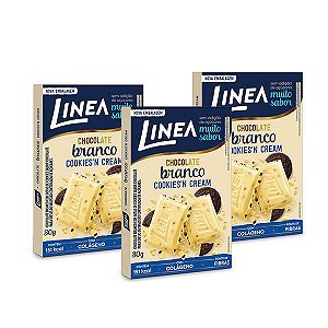 Chocolate Branco com Cookies Linea 3 unidades