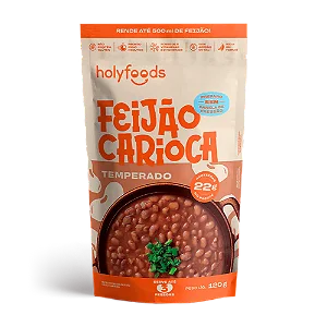 Feijão Carioca Temperado Holyfoods 120g