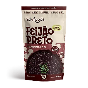 Feijão Preto Temperado Holyfoods 120g