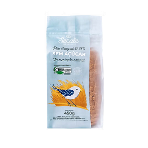 Pão Integral Orgânico Sem Açúcar Secale 450g | Mais Natural e Saudável