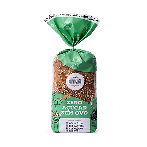 Pão Vegano Zero Açúcar e Sem Glúten com Grãos Di Mangiare 420g