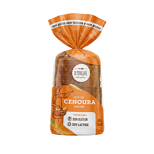 Pão de Cenoura Sem Glúten Sem Lactose Di Mangiare 420g