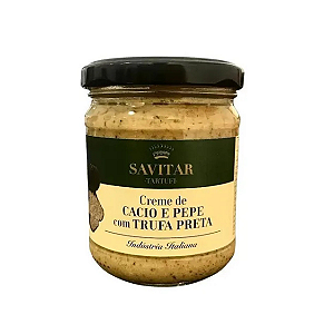 Creme Cacio e Pepe com Trufas Pretas Savitar 180g