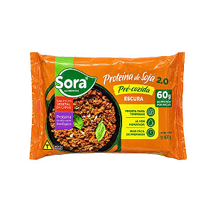 Proteína de Soja Pré Cozida Escura Sora 400g