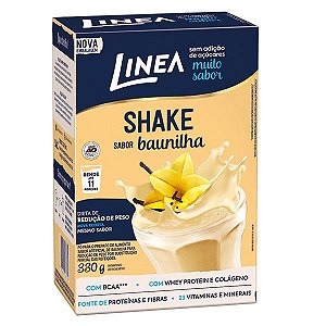 Shake sabor Baunilha Zero Açúcar Linea 330g