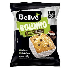 Bolinho Coco e Gotas Chocolate Zero Belive 40g