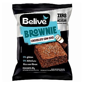 Brownie Chocolate com Coco Zero Açúcar Belive 40g