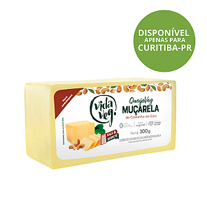 Queijo Vegano de Castanha de Caju Sabor Mussarela Vida Veg 300g