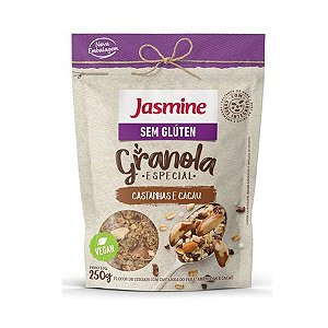 Granola Sem Glúten Castanha e Cacau Jasmine 250g