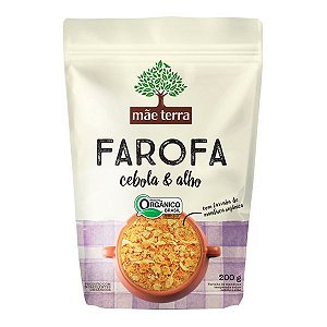 Farofa Cebola e Alho Orgânica Mãe Terra 200g