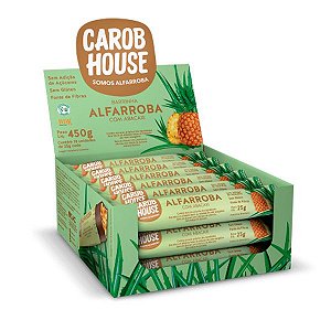 Barrinhas de Alfarroba com Abacaxi Carob House Cx 18 un