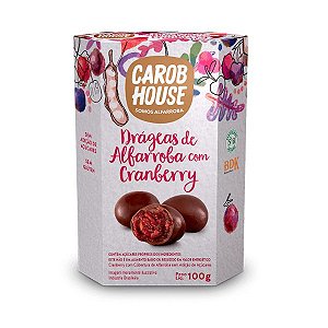 Drágeas de Alfarroba com Cranberry Carob House 100g