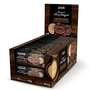 Biscoito de Arroz com Chocolate Amargo Display 24 pacotes