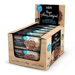 Biscoito de Arroz Chocolate Amargo Zero Açúcar Display 24 pct