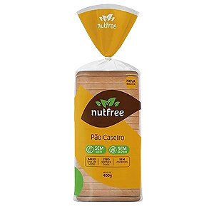 Pão Caseiro Sem Glúten Nutfree 400g