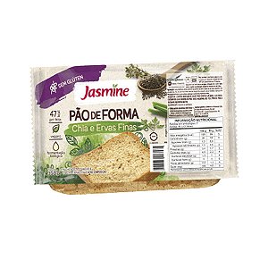 Pão com Ervas Finas Sem Glúten Jasmine 350g