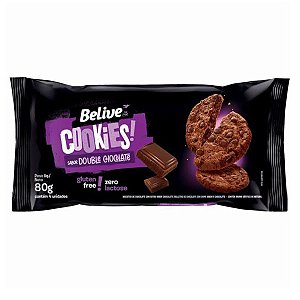 Cookies Double Chocolate Sem Glúten Belive 80g