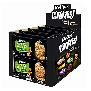 Cookies Castanha Sem Glúten Belive 80g - Cx 10 un