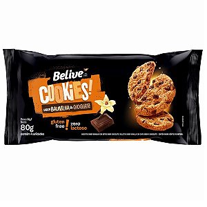 Cookies Baunilha com Chocolate Sem Glúten Belive 80g