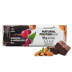 Barra de Proteína Brownie & Amêndoas Pura Vida