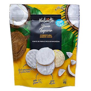 Biscoito de Tapioca Cobertura de Coco Naturatta 60g