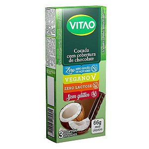 Cocada Zero Açúcar com Cobertura Chocolate Vitao