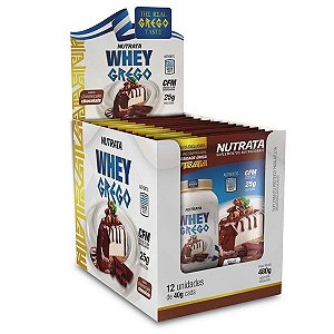 Whey Grego Cheesecake de Chocolate Caixa 12 sachês