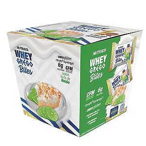 Whey Grego Bites Torta de Limão Nutrata Caixa 15 un