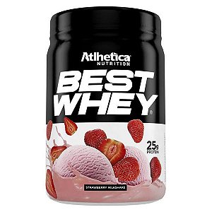 Best Whey Milkshake de Morango Atlhetica 450g