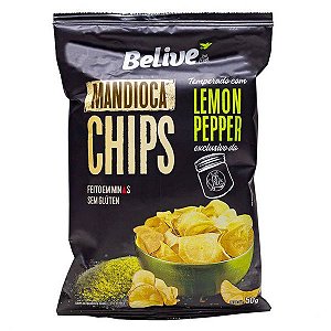 Salgadinho Chips Mandioca Lemon Pepper Belive 50g
