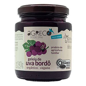 GELEIA DE UVA ORGANICO CASA DE MADEIRA 1X240GRS