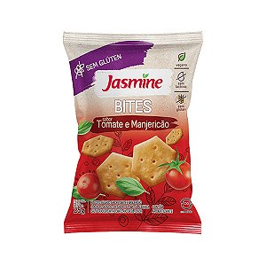 Snack Bites Sem Glúten Tomate e Manjericão Jasmine 25g