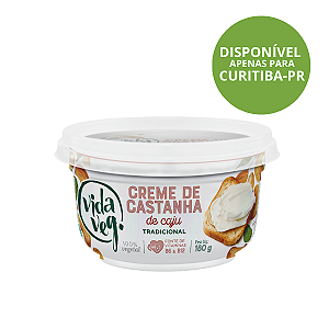 Creme de Castanha Tradicional Vida Veg 180g – Cremoso e Versátil
