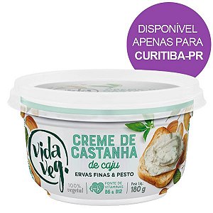 Creme de Castanha de Caju Ervas Finas Vida Veg